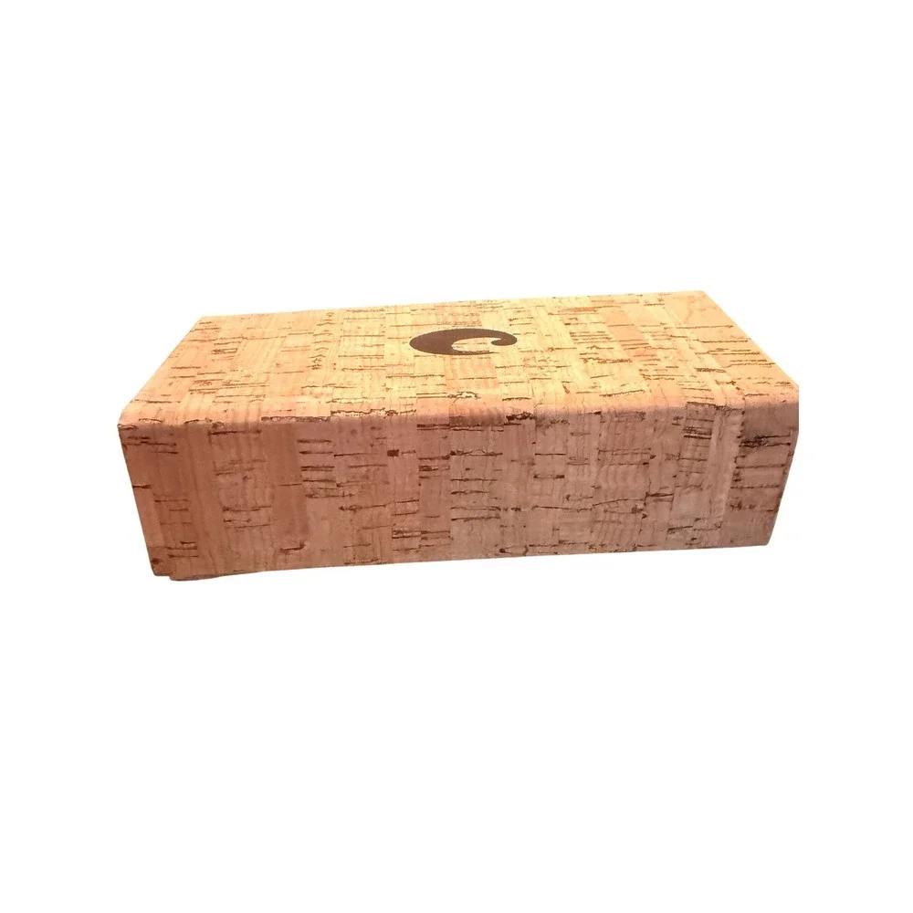 Costa‎ Del Mar Sunglasses Case Tan Natural Cork Foldable Collapsible Magnetic